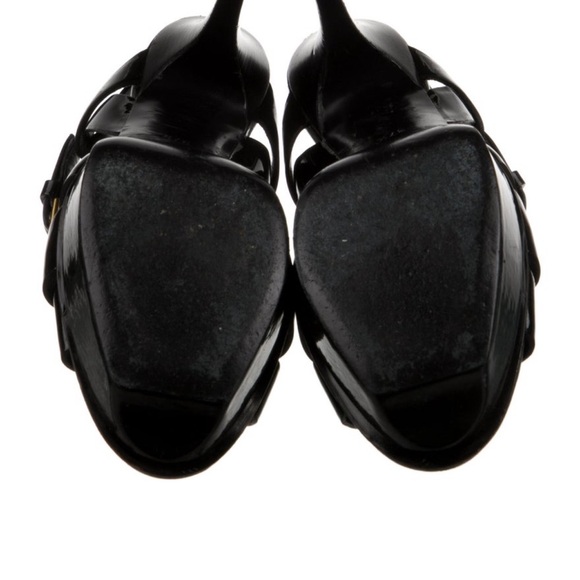 Yves Saint Laurent patent leather platform sandal - Picture 6 of 8